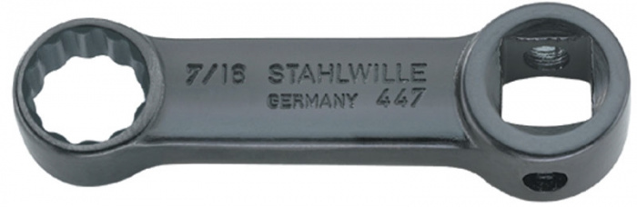 KLÍČ PRODLOUŽENÝ OČKOVÝ  1/4"  S VNITŘNÍM ČTYČHRANEM 3/8"