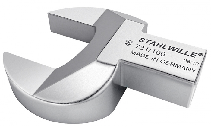 KLÍČ OTEVŘENÝ STRANOVÝ NÁSTRČNÝ STAHLWILLE 731/100 VELIKOST 30mm PRO MOMENTOVÉ KLÍČE (22x28mm)