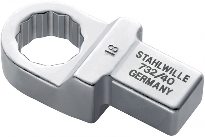 KONCOVKA OČKOVÁ 732/40 VELIKOST 18mm PRO MOMENTOVÉ KLÍČE SE ČTYŘHRANEM 14X18mm