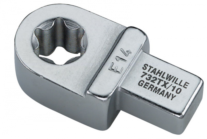 KLÍČ NÁSTRČNÝ TORX 732TX/10 E10 SE ČTXŘHRANEM 9X12mm K MOMENTOVÝM KLÍČŮM