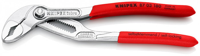 KLEŠTĚ NA VODNÍ ČERPADLA HIGHTECH KNIPEX COBRA 180 mm