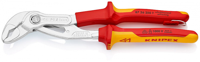 KNIPEX Cobra VDE Kleště pro vodní čerpadla Hightech s připevňovacím okem