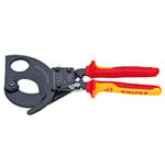 KLEŠTĚ NA KABELY, 280 mm DO 1000V, PRINCIP ROHATKY SE ZÁPADKOU