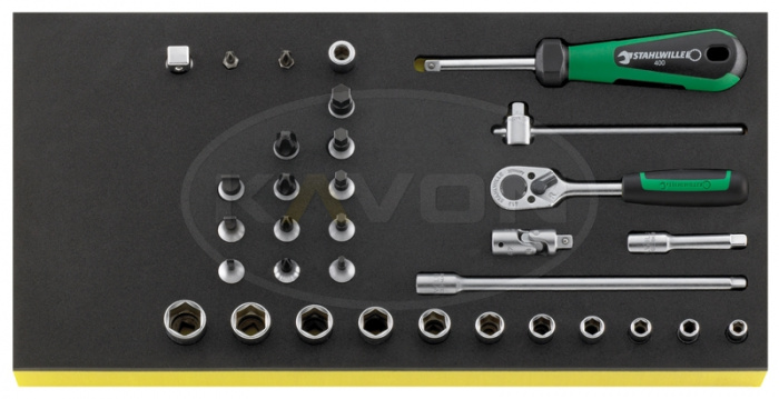 SADA HLAVIC 1/4" VE VLOŽCE TCS 40/41/44/8 - 33 DÍLNÁ