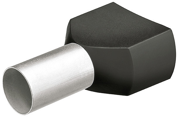 Koncové dutinky Twin s plastovými límci