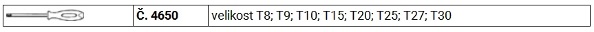 SADA ŠROUBOVÁKŮ DRALL VE VLOŽCE TSC 4650 - 8 DÍLNÁ