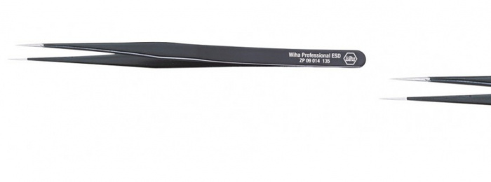 PINZETA PŘESNÁ ANTISTATICKÁ (ESD) TYP SS 135mm PROFESSIONAL