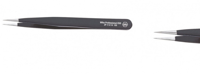 PINZETA PŘESNÁ ANTISTATICKÁ (ESD) TYP 00 120mm PROFESSIONAL