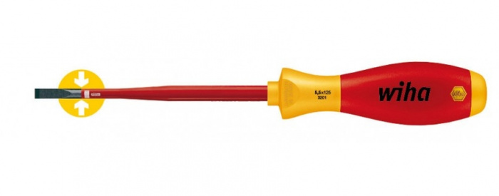 ŠROUBOVÁK PRO ŠROUBY S DRÁŽKOU 4,0x100/211mm, PLOCHÝ SOFTFINISH ELECTRIC SLIMFIX DO 1000V