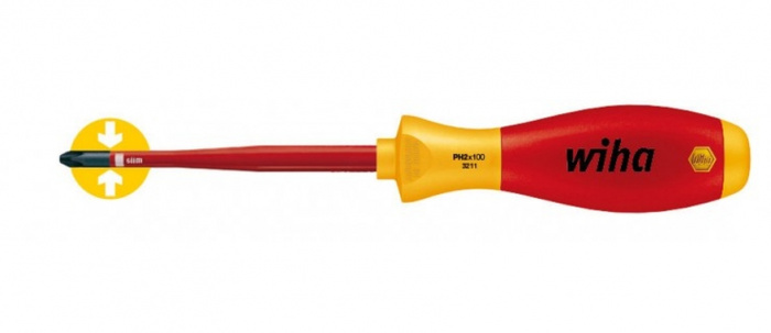 ŠROUBOVÁK PRO ŠROUBY S PHILLIPS PH2X100/218mm, SOFTFINISH ELECTRIC SLIMFIX DO 1000V