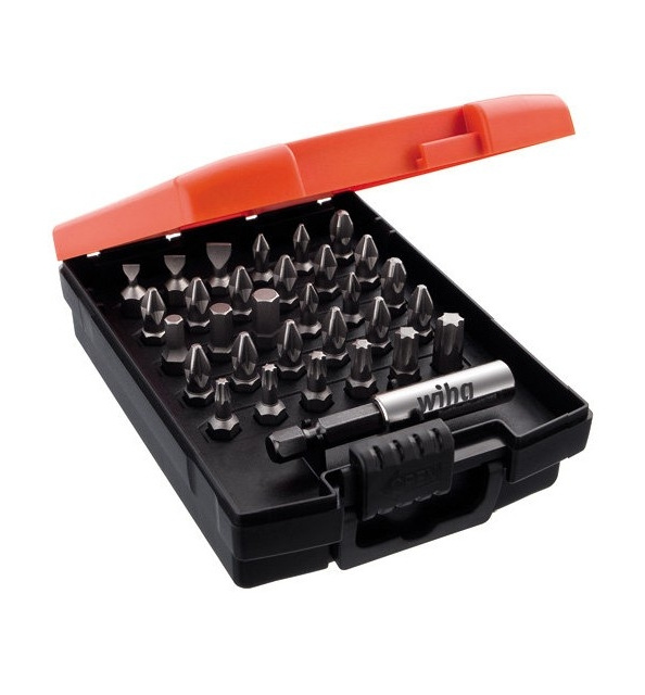 NÁSTAVEC BIT STANDARD OCELOVÁ KAZETA, SMĚS, 31 DÍLŮ