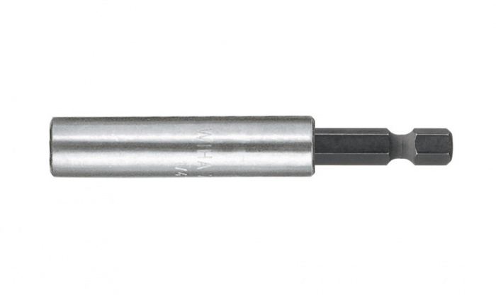 DRŽÁK BITU UNIVERZÁLNÍ 1/4x1/4x72mm MAGNETICKÝ/ROZPĚRNÝ POJISTNÝ KROUŽEK, TVAR E 6,3