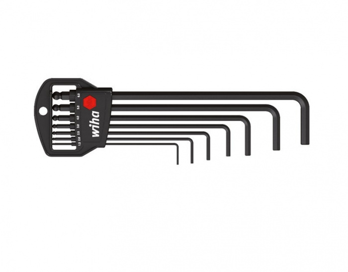 ZÁSTRČNÝ KLÍČ SE ŠESTIHRANNOU KULOVOU HLAVOU 7DÍLNÁ SADA V DRŽÁKU CLASSIC