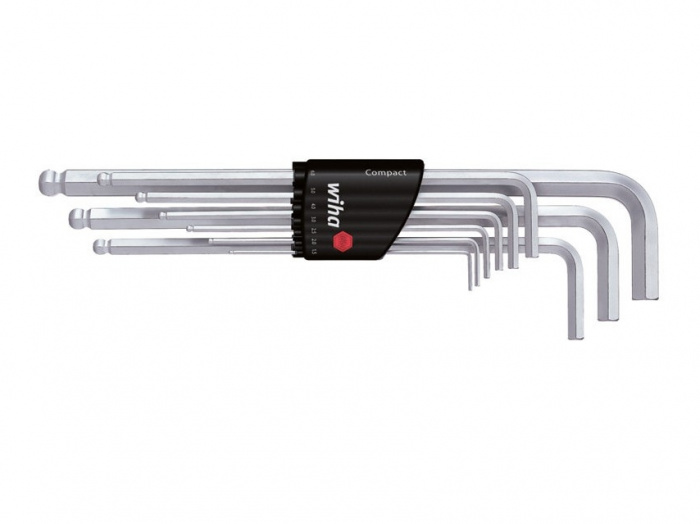 KLÍČ ZÁSTRČNÝ SE ŠESTIHRANNOU KULOVOU HLAVOU, SADA 9DÍLNÁ V DRŽÁKU CLASSIC