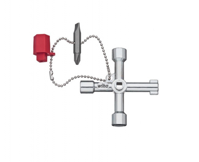 KLÍČ UNIVERZÁLNÍ NA ROZVODNÉ SKŘÍNĚ ELEKTRO V KŘÍŽOVÉM PROVEDENÍ